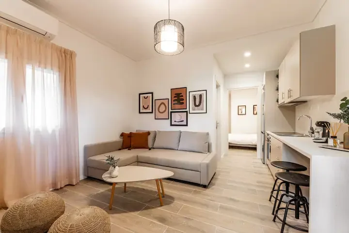 Living room at Estiano Ermoú